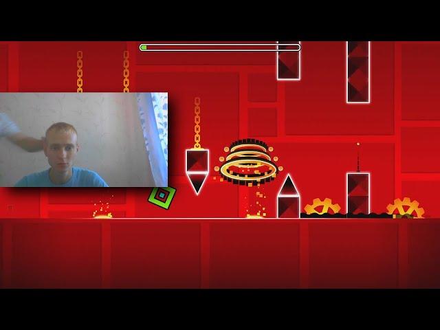 Батя проходит Clutterfunk головой сына | Geometry Dash