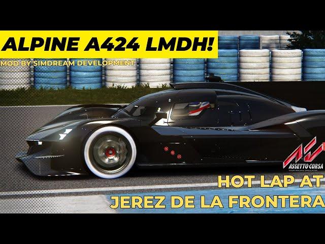 [Assetto Corsa] Alpine A424 LMDh @ Jerez de la Frontera • Mod by SimDream