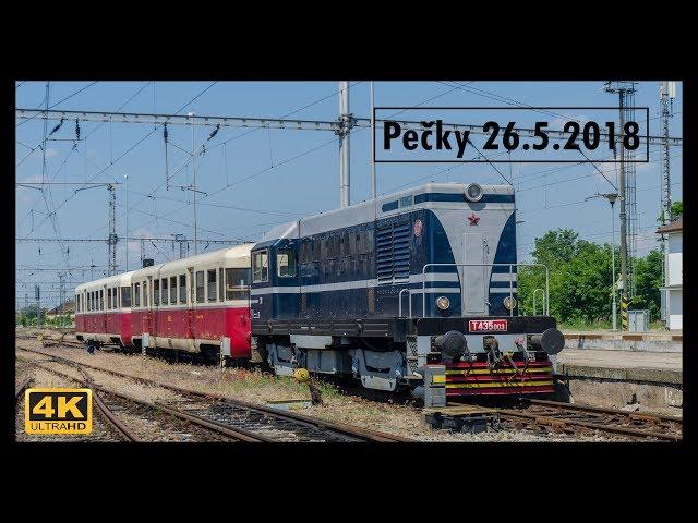 Vlaky Pečky 26.5.2018 4K