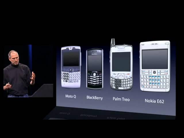 Steve Jobs introduces iPhone in 2007