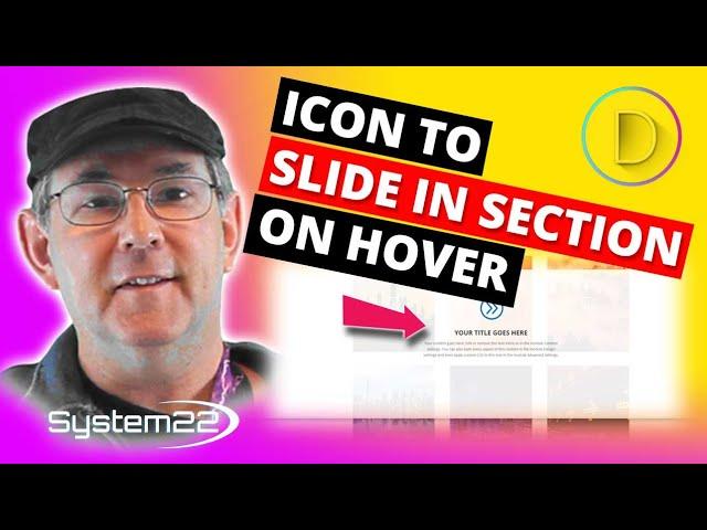 Divi Theme Icon To Slide In Section On Hover