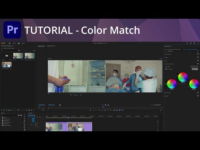 Premiere Pro Tutorial - Color Match with Lumetri