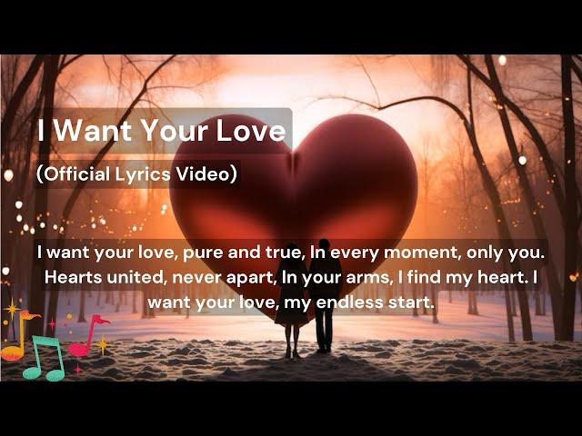 Aku Music - I Want Your Love (Official Lyrics Video) #RomanticMusic #LoveSong #HeartfeltMelody