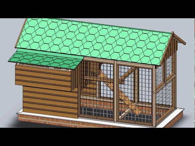 do-it-yourself mini chicken coop drawings