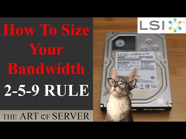 How to size your bandwidth for your storage subsystem | The 2-5-9 Rule