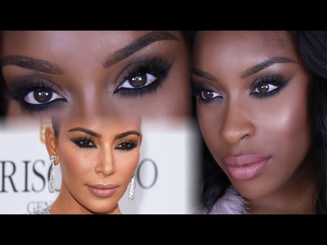 Kim K Inspired Reverse Smoky Eye (Drugstore) | Jackie Aina