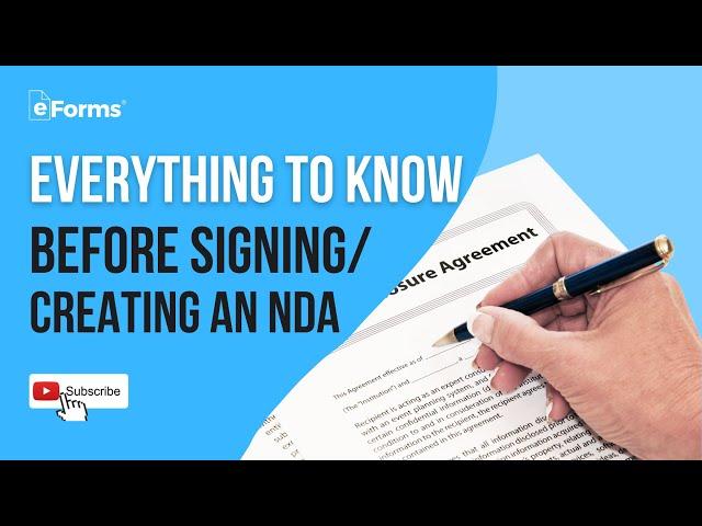Everything to Know Before Signing or Creating an NDA