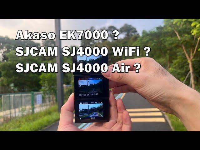 Akaso EK7000 vs SJCAM SJ4000 Air vs SJCAM SJ4000 WiFi 4K30