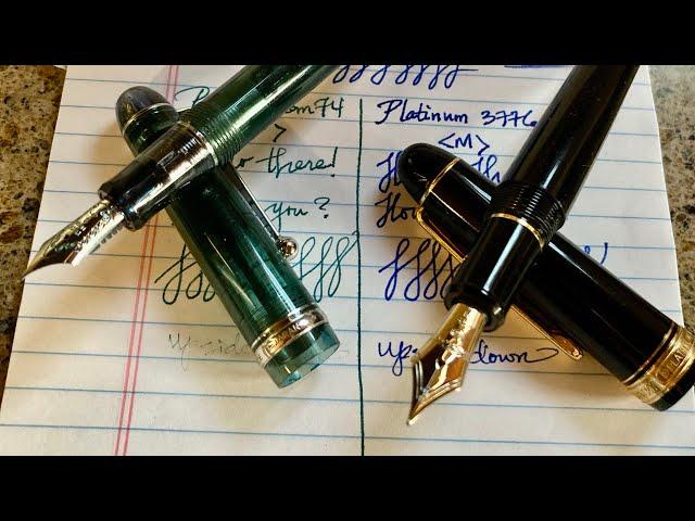 Which One??? ‍️ Pilot Custom 74 F nib vs Platinum 3776 Century M nib