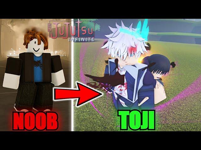 Going From Noob To HEAVENLY RESTRICTION Toji Fushiguro In Jujutsu Infinite...(Roblox)