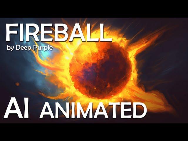 Fireball by Deep Purple - AI animated clip