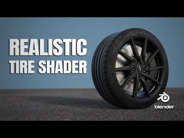 Easy Realistic Tire Shader | Blender Tutorial