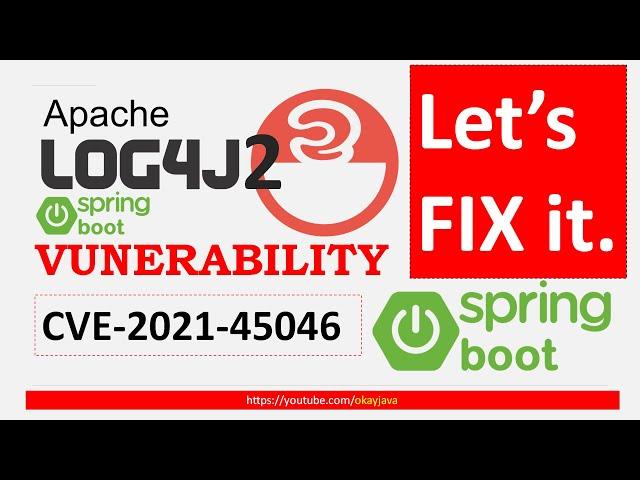 Spring boot log4j2 fix | log4j2 vulnerability | springboot with log4j2v2.16.0 |    okay java