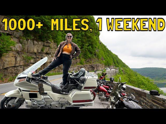 1 Goldwing, 1000+ miles, 1 weekend