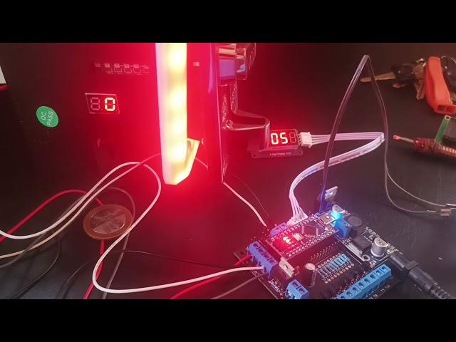 using tm1637 (7 segment) display screen for centralize coinslot for pisonet