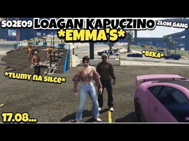 "PARIS PLATYNOV W GTA 5 RP/LOGAN KAPUCZINO - "EMMA'S"/TŁUMY NA SIŁCES02E09"