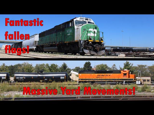 Yard Operations and Rare Locomotives in Galesburg, IL