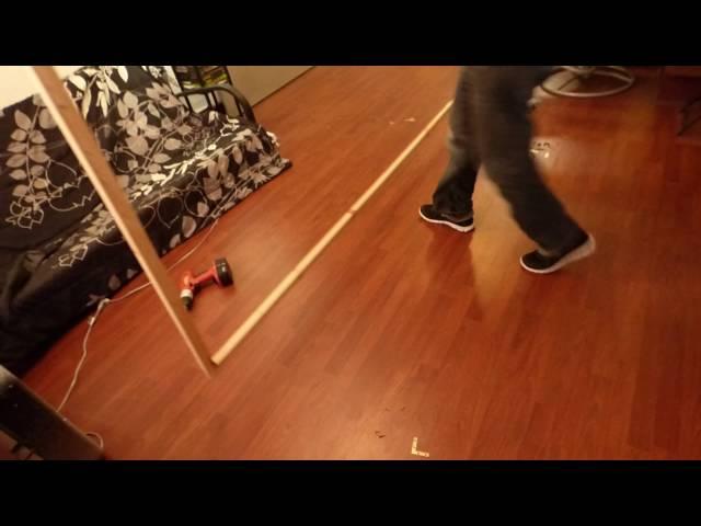 HOW TO BUILD A EASY FRAME FOR A FIX PROJECTION SCREEN IN 10 MINUTES OR LESS!