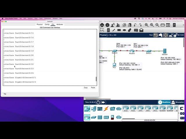 Lab: Basic Cisco IOS Commands: Router and Switch (IPv4 and IPv6)