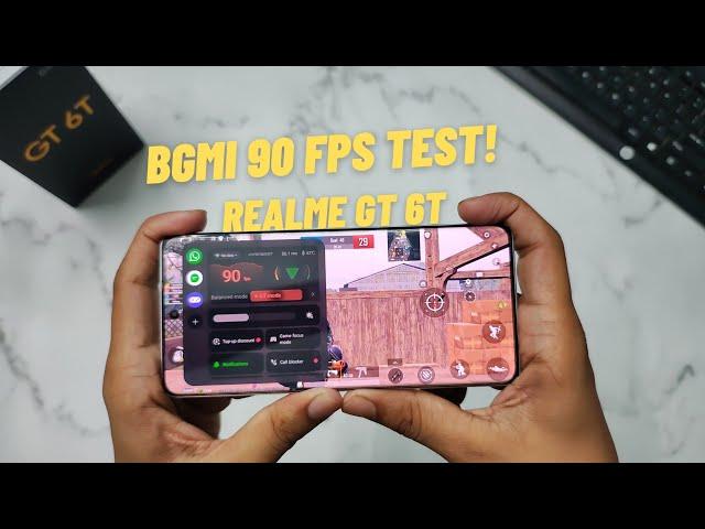 REALME GT 6T BGMI 90 FPS TEST IN NEW UPDATE 3.3.0 - SNAPDRAGON 7+GEN 3 