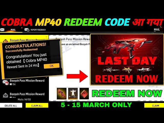 FREE FIRE REDEEM CODE TODAY 7 MARCH REDEEM CODE FREE FIRE | FF REDEEM CODE TODAY 7 MARCH