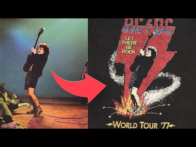 Design A Vintage AC/DC Band Tee With Me From Scratch! | Photoshop Tutorial