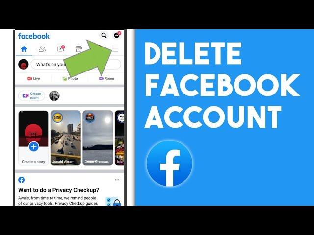 How to Delete Facebook Account Permanently on Mobile (2021) | Delete Facebook Account on Android