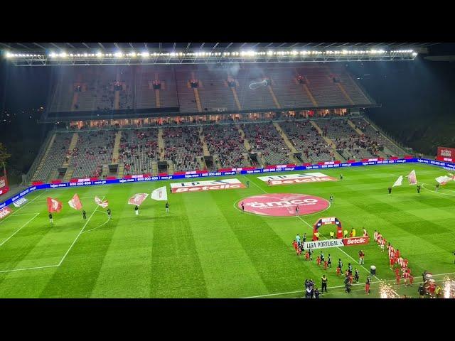 Braga - FC Famalicao 3-3 the players are entering the Estadio Municipal de Braga 16.12.2024