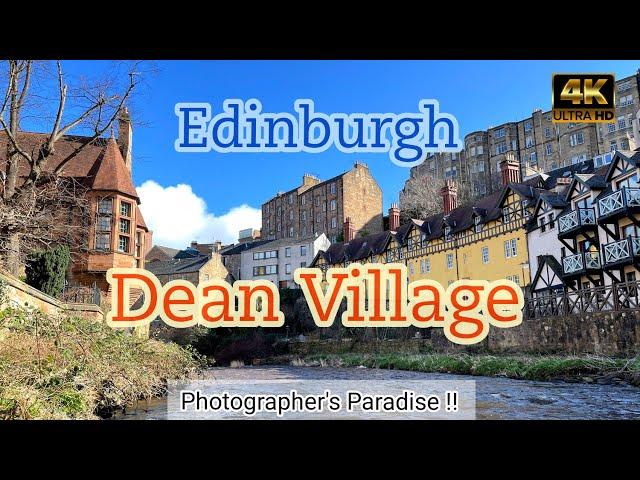 4K Edinburgh Walk - Dean Village | Scotland Travel