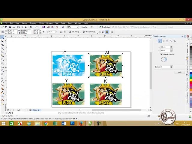 cara cepat pecah warna gambar jpg, png, dll untuk sablon di corel draw