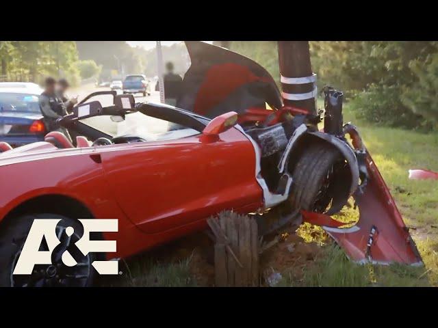 The First 48: Corvette Crashed into Electrical Pole Left Abandoned (Season 17) | A&E