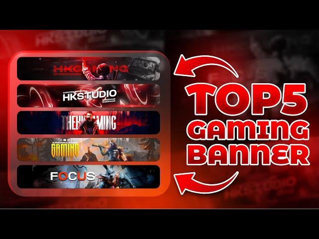 Top 5 Youtube Gaming Banners Pack | PSD Templates #4