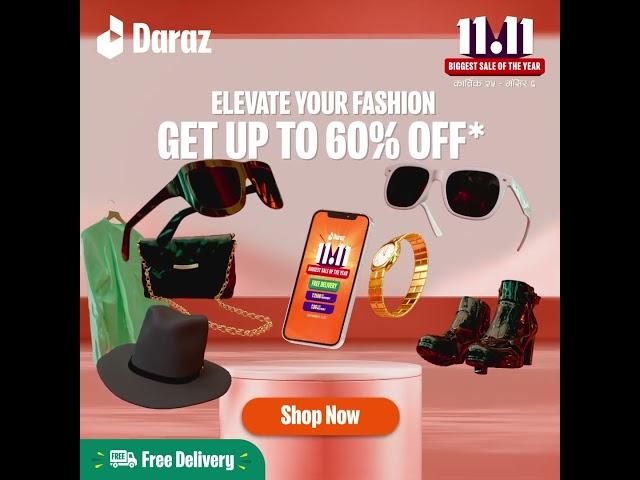 Biggest Deals on Fashion of Nepal! Daraz 11.11 Fashion 1x1