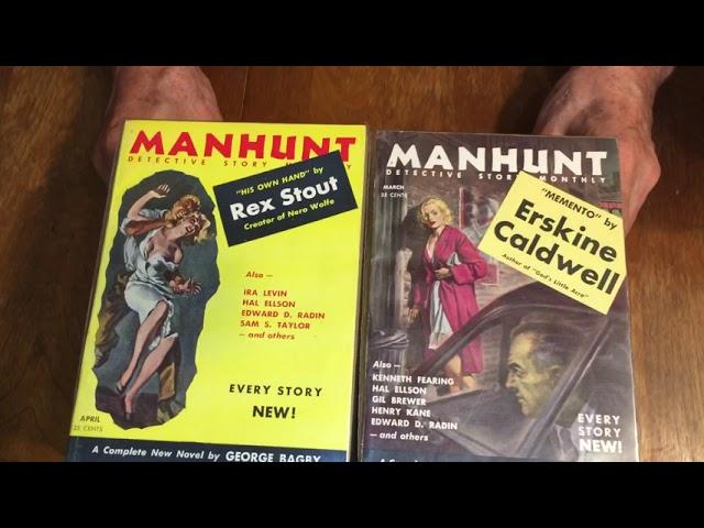 “Manhunt” Crime Digest Magazine- A Who’s Who Of 1950’s Crime Writers. Episode #207