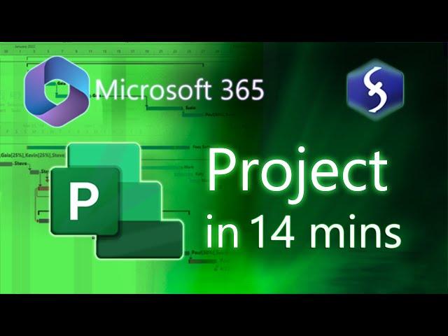 Microsoft Project - Tutorial for Beginners in 14 MINUTES!  [ COMPLETE COURSE ]