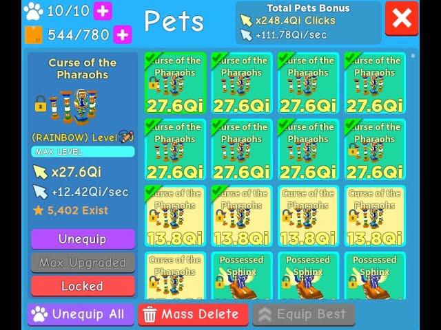 Clicker Simulator ! MEGA Giveaway 600 op pets for people 