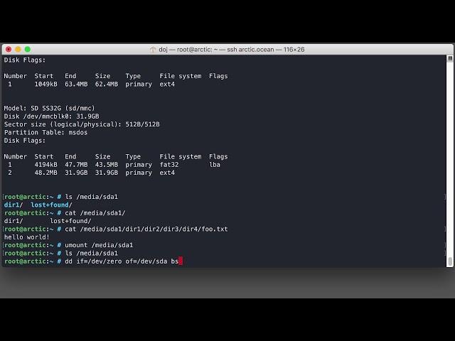 Linux dd - wipe a disk with /dev/zero