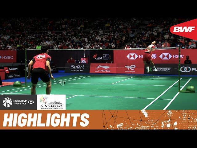 Anthony Sinisuka Ginting and world champion Loh Kean Yew take aim for the final in Singapore