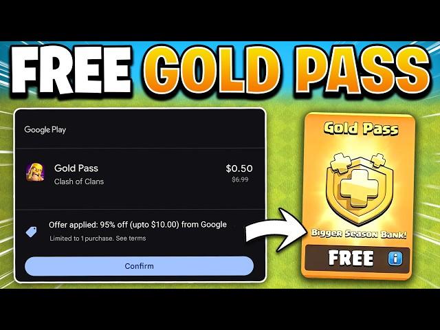 How to Get FREE Gold Pass with Google Special New Offer in Clash of Clans