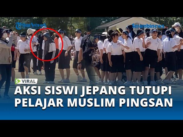 Viral Pelajar Muslim Indonesia Pingsan di Lapangan, Siswi Jepang Buat Barikade