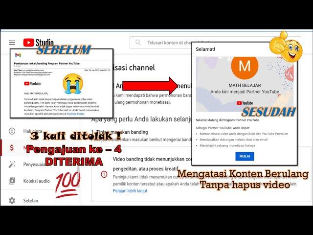 CARA MENGATASI KONTEN BERULANG |TANPA HAPUS VIDEO 2022 | TERBARU