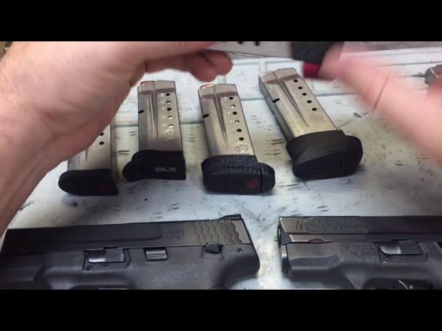 M&P Shield magazine base pads from Strike Industries, Hyve Tech, NDZ