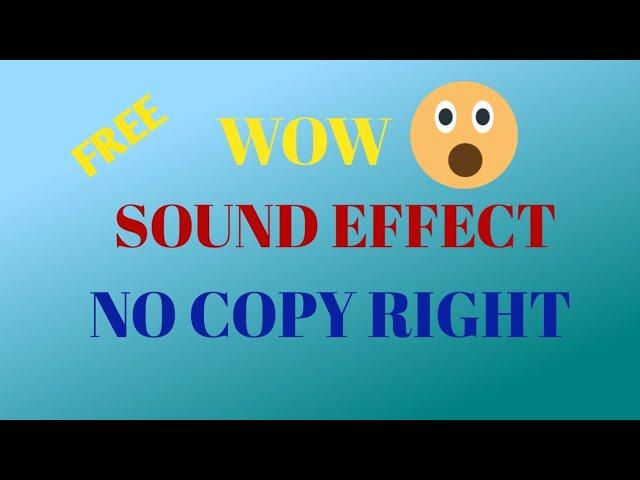 wow sound effect no copyright| for free️