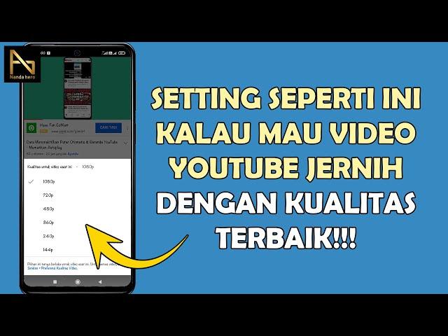 Cara Setting Video YouTube Supaya Jernih dan Tidak Buram 2023 - Kualitas Terbaik