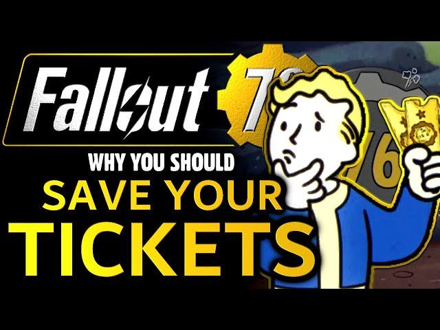 Why You NEED To Save Your Tickets In Fallout 76