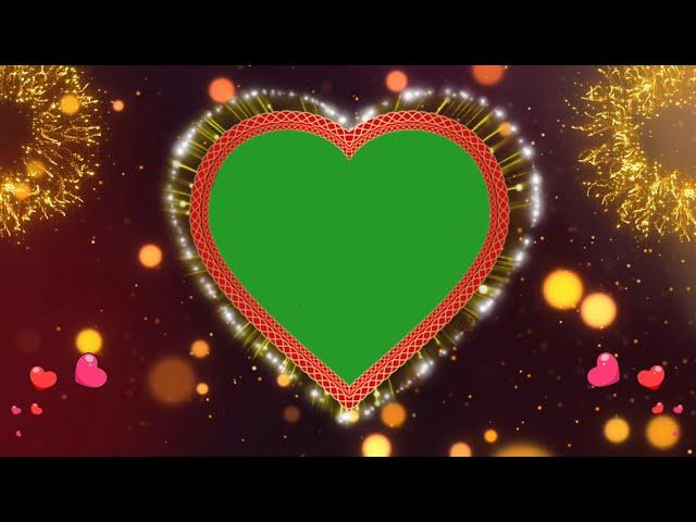 Green screen heart background video new II BirammaSakthiTech