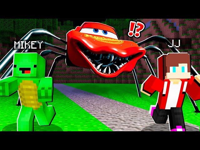 JJ McQueen Head Eater vs MIKEY and JJ ESCAPING Monster at 3am ! - in Minecraft Maizen