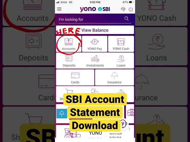 SBI Account Statement Download | YONO SBI Account Statement Download