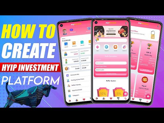 How to Create HYIP Investment Website Full Course 2023 | My Invest Multi Plan Script