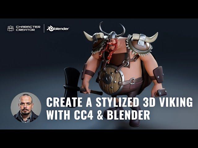 Creating a Stylized 3D Viking with Ease using Blender Auto Setup & CC4 | Character Creator